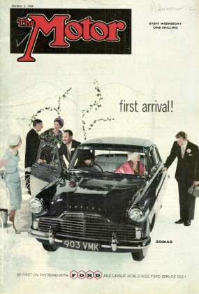 THE MOTOR 1960 MAR 02 - FORD ZODIAC, AUSTIN A99, SAAB 96, CAR CAMPING